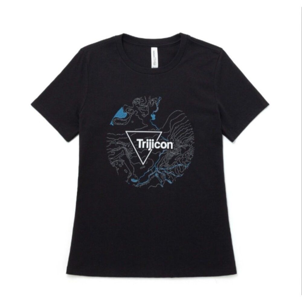 Next Level Trijicon Women’s Black Short Sleeve Topographical T-Shirt Size S